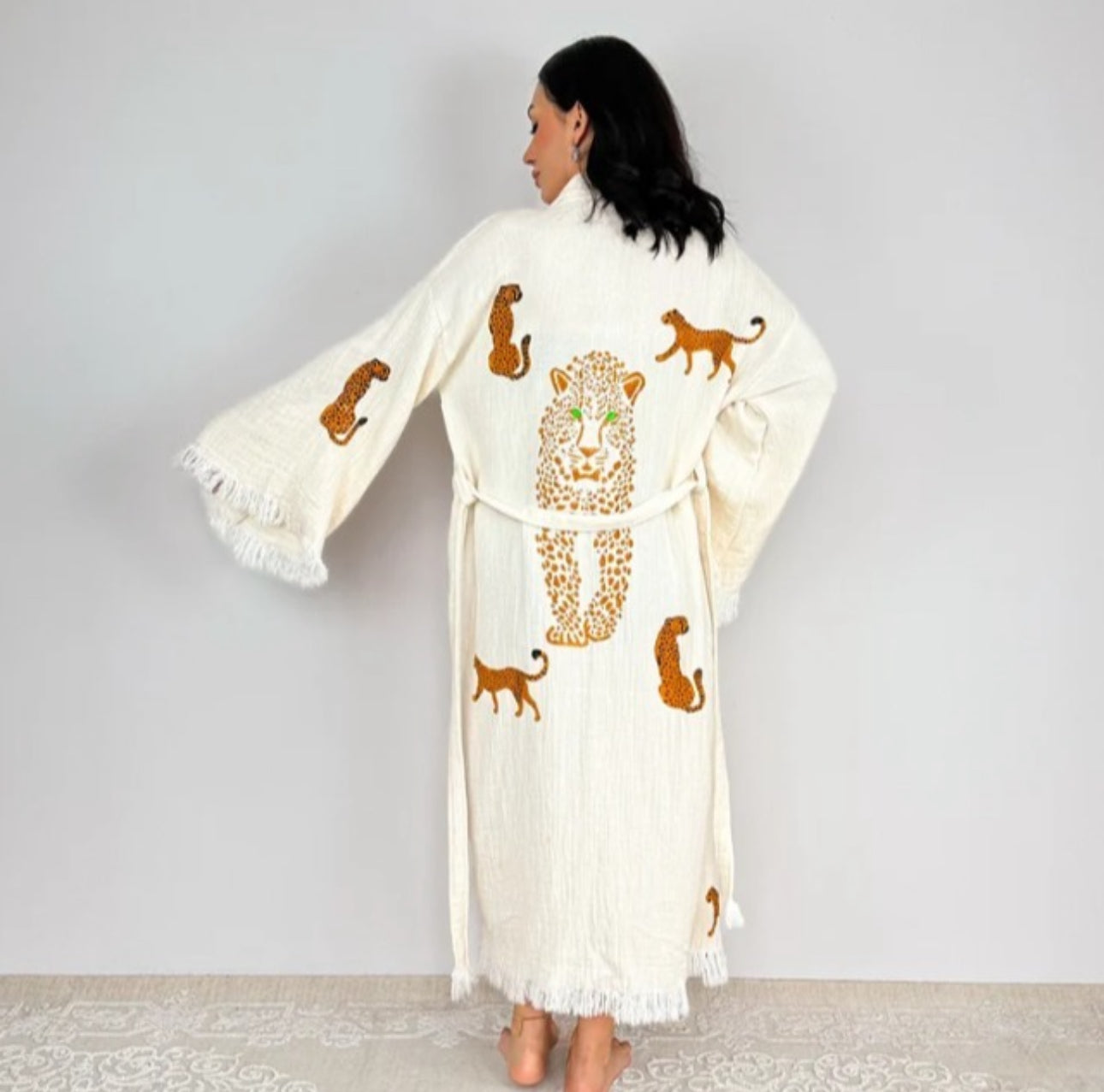 Untamed | Leopard-Print Turkish Robe